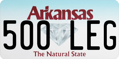 AR license plate 500LEG