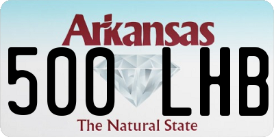 AR license plate 500LHB