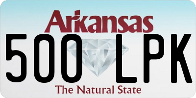 AR license plate 500LPK