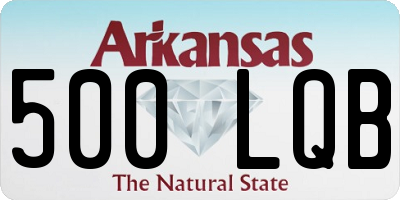 AR license plate 500LQB