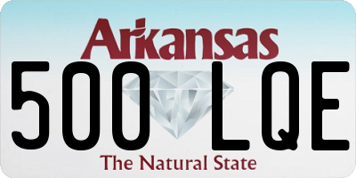 AR license plate 500LQE