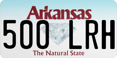 AR license plate 500LRH