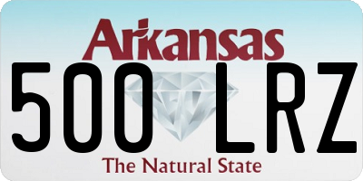 AR license plate 500LRZ