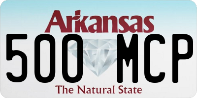 AR license plate 500MCP