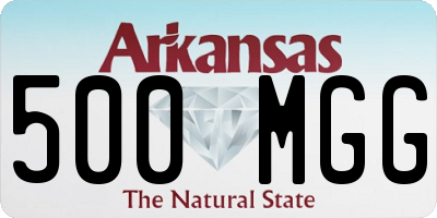 AR license plate 500MGG