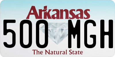 AR license plate 500MGH
