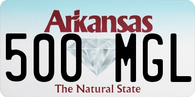 AR license plate 500MGL