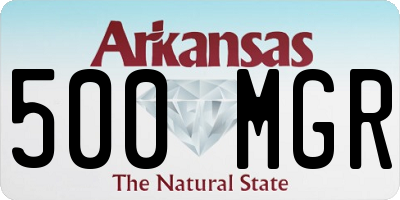 AR license plate 500MGR