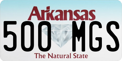 AR license plate 500MGS
