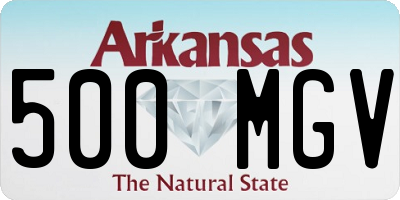 AR license plate 500MGV