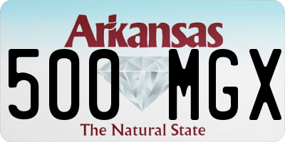 AR license plate 500MGX