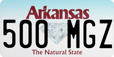 AR license plate 500MGZ
