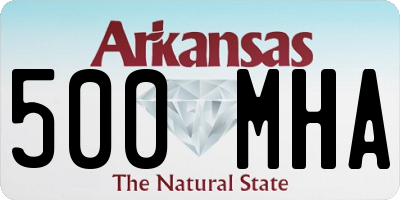 AR license plate 500MHA