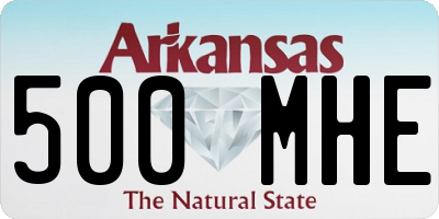 AR license plate 500MHE