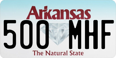 AR license plate 500MHF