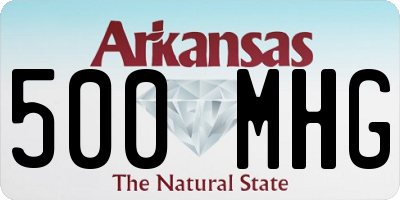 AR license plate 500MHG