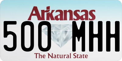 AR license plate 500MHH