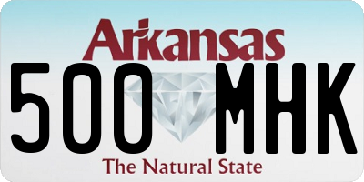 AR license plate 500MHK