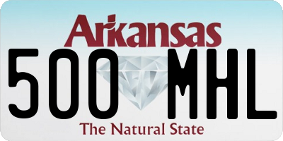 AR license plate 500MHL