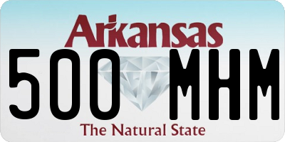 AR license plate 500MHM