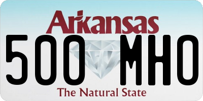 AR license plate 500MHO