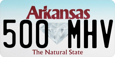 AR license plate 500MHV