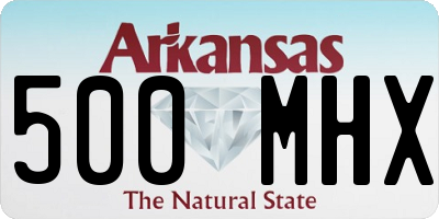 AR license plate 500MHX