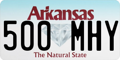 AR license plate 500MHY