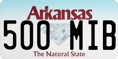 AR license plate 500MIB