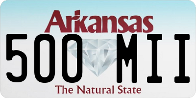 AR license plate 500MII