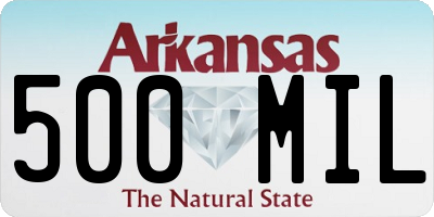 AR license plate 500MIL