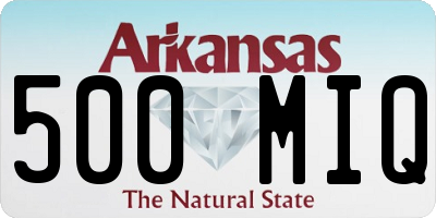 AR license plate 500MIQ