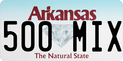 AR license plate 500MIX