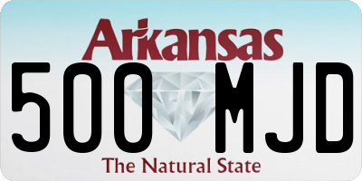 AR license plate 500MJD