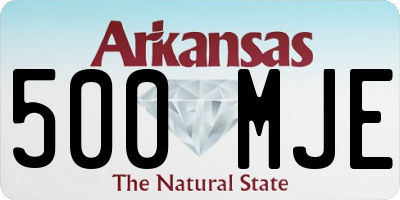 AR license plate 500MJE