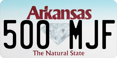 AR license plate 500MJF