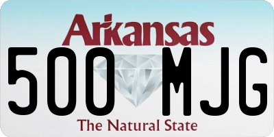 AR license plate 500MJG