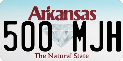 AR license plate 500MJH
