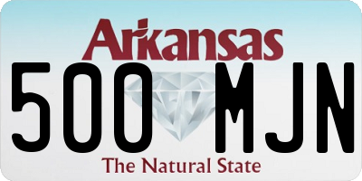 AR license plate 500MJN