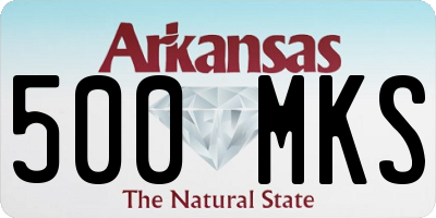 AR license plate 500MKS