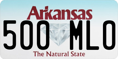 AR license plate 500MLO