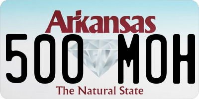 AR license plate 500MOH