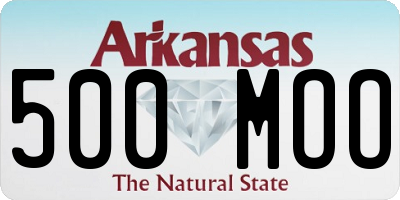 AR license plate 500MOO