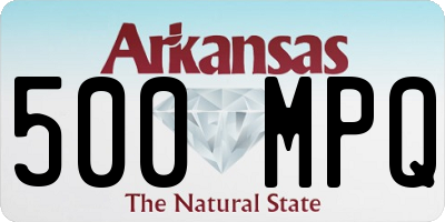 AR license plate 500MPQ