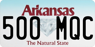 AR license plate 500MQC