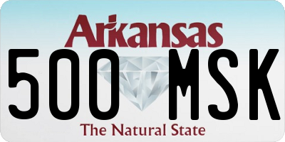 AR license plate 500MSK