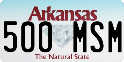 AR license plate 500MSM