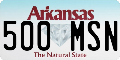 AR license plate 500MSN