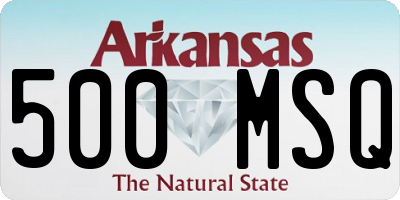 AR license plate 500MSQ