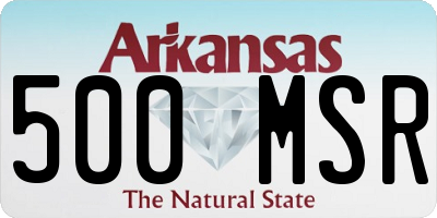 AR license plate 500MSR